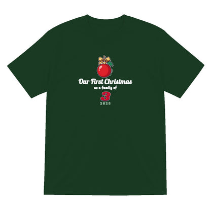 Personalised First Christmas as a Family Jumper & T-Shirt T-Shirt in Forest Green