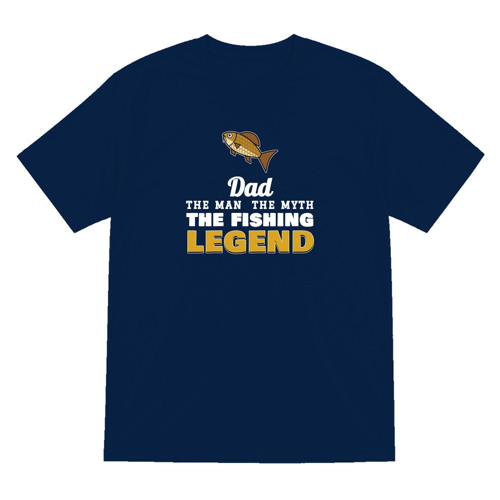 Personalised Fishing Legend T-Shirt & Sweatshirt laid flat