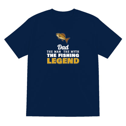 Personalised Fishing Legend T-Shirt & Sweatshirt laid flat