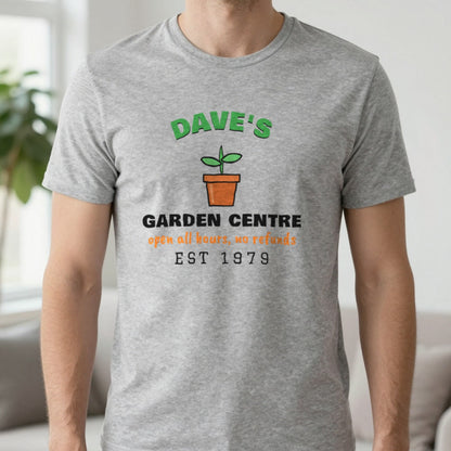 Personalised Garden Centre T-Shirt & Sweatshirt T-Shirt in Sport Grey, worn, our photo
