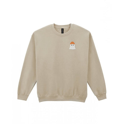 Personalised Ghost Embroidered Sweatshirt in Sand