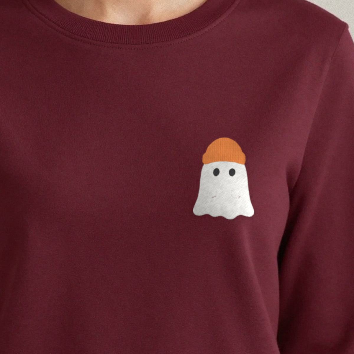 Personalised Ghost Embroidered Sweatshirt in another colour
