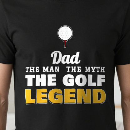 Personalised Golf Legend T-Shirt & Sweatshirt print close-up, our photo
