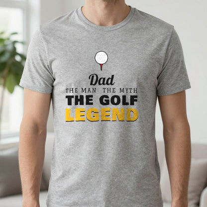 Personalised Golf Legend T-Shirt & Sweatshirt T-Shirt in Sport Grey, worn, our photo