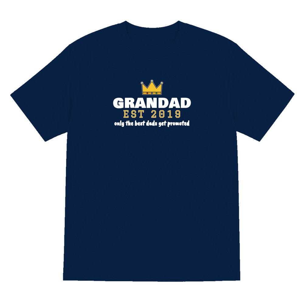 Personalised Grandad Est. T-Shirt & Sweatshirt laid flat