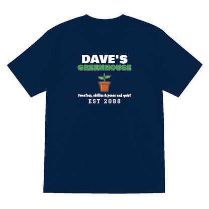 Personalised Greenhouse T-Shirt & Sweatshirt laid flat