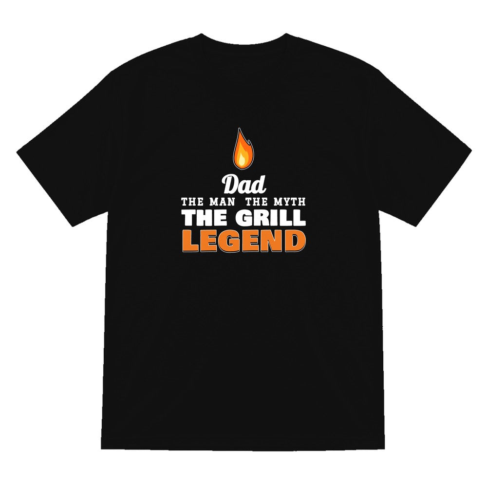 Personalised Grill Legend T-Shirt & Sweatshirt laid flat