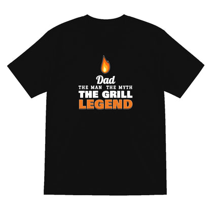 Personalised Grill Legend T-Shirt & Sweatshirt laid flat