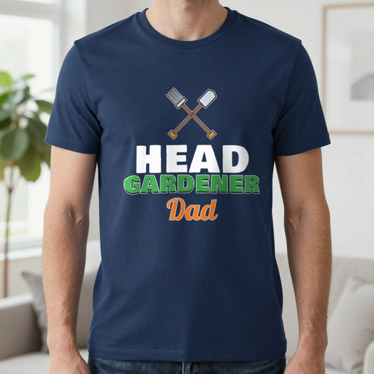 Personalised Head Gardener T-Shirt & Sweatshirt T-Shirt in Navy, worn, our photo