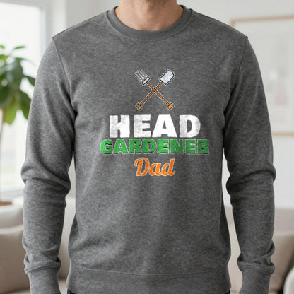 Personalised Head Gardener T-Shirt & Sweatshirt Sweatshirt in Charcoal, worn, our photo