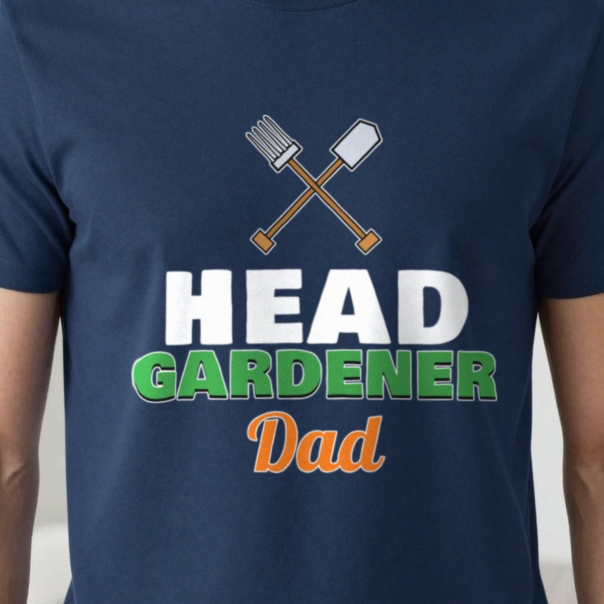 Personalised Head Gardener T-Shirt & Sweatshirt print close-up, our photo