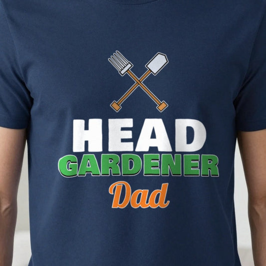 Personalised Head Gardener T-Shirt & Sweatshirt print close-up, our photo