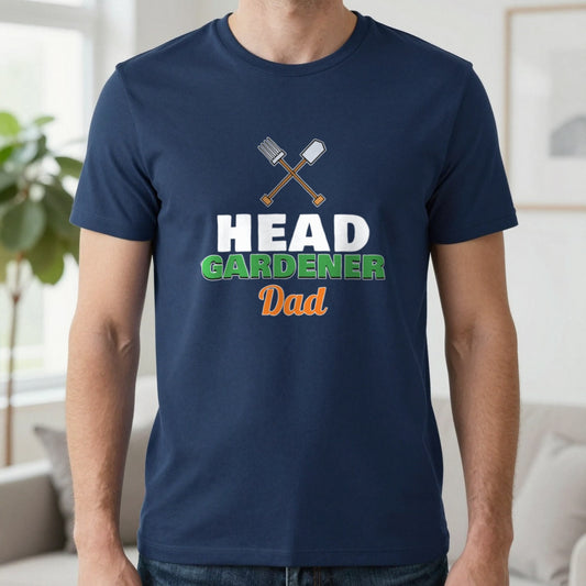 Personalised Head Gardener T-Shirt & Sweatshirt T-Shirt in Navy, worn, our photo
