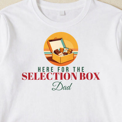 Here For The Selection Box personalised print close-up