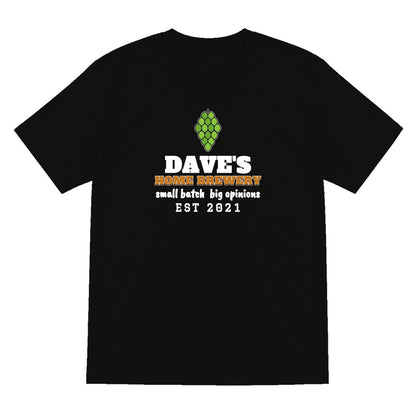 Personalised Home Brewery T-Shirt & Sweatshirt laid flat