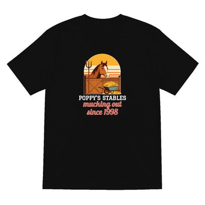 Personalised Stables T-Shirt & Sweatshirt laid flat