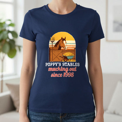 Personalised Stables T-Shirt & Sweatshirt T-Shirt in Navy, worn, our photo