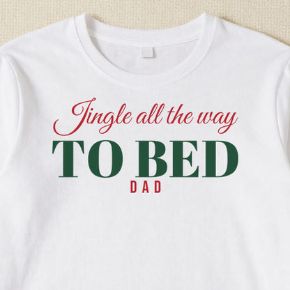 Jingle All The Way To Bed personalised print close-up