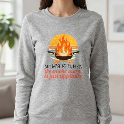 Personalised Kitchen T-Shirt & Sweatshirt Sweatshirt in Sport Grey, worn, our photo