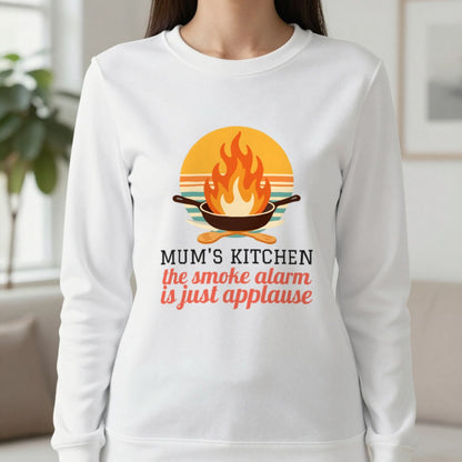 Personalised Kitchen T-Shirt & Sweatshirt Sweatshirt in White, worn, our photo