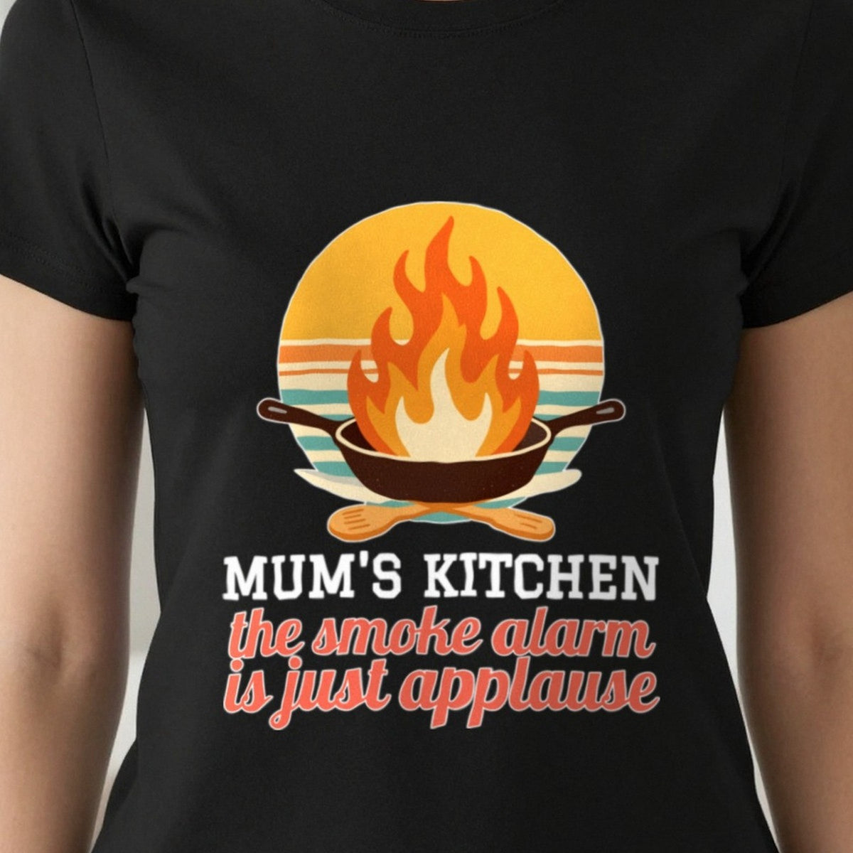 Personalised Kitchen T-Shirt & Sweatshirt print close-up, our photo