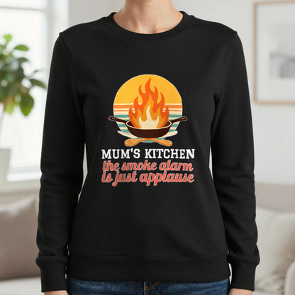 Personalised Kitchen T-Shirt & Sweatshirt Sweatshirt in Black, worn, our photo