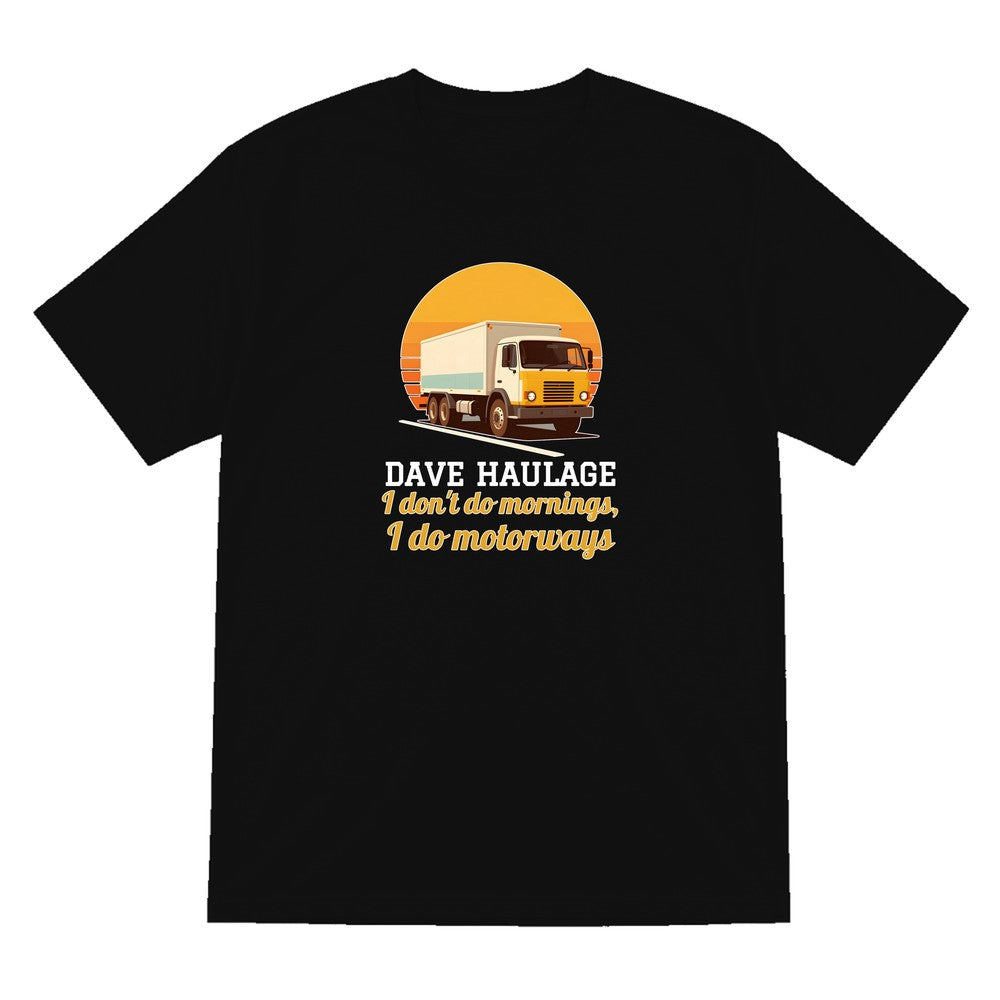 Personalised Haulage T-Shirt & Sweatshirt laid flat