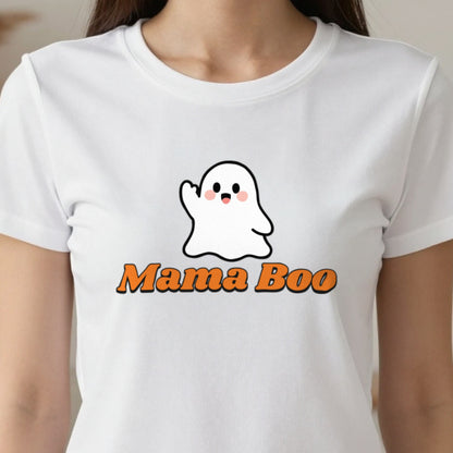 Personalised Mama Boo T-Shirt & Sweatshirt close-up