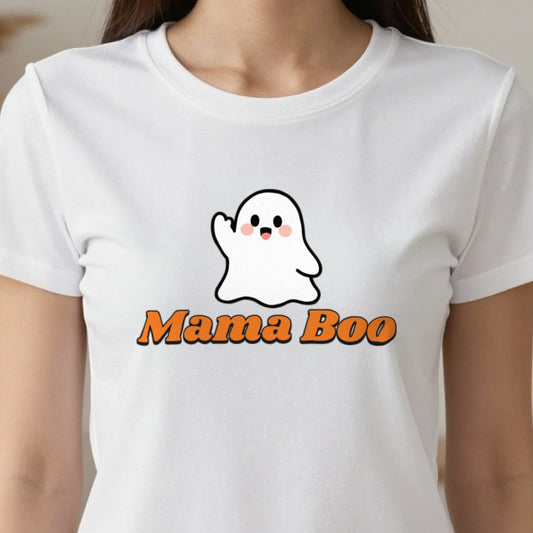 Personalised Mama Boo T-Shirt & Sweatshirt close-up