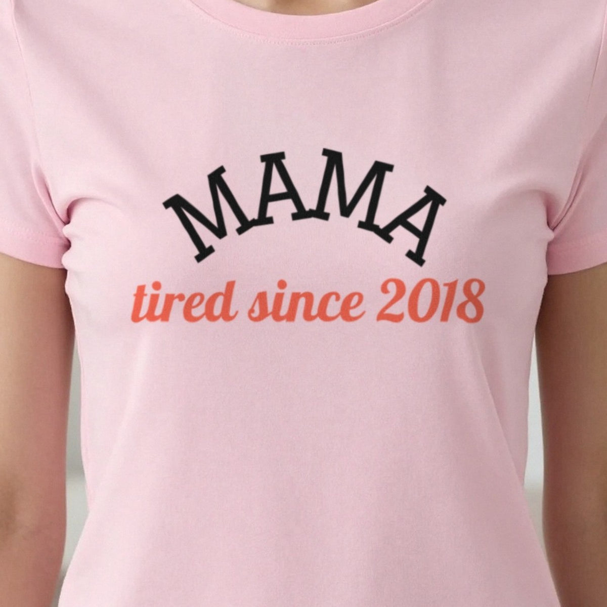 Personalised Mama Sweatshirt & T-Shirt print close-up, our photo