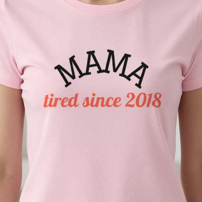 Personalised Mama Sweatshirt & T-Shirt print close-up, our photo