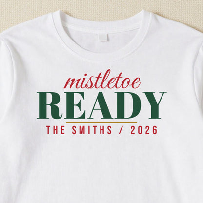 Mistletoe Ready personalised print close-up