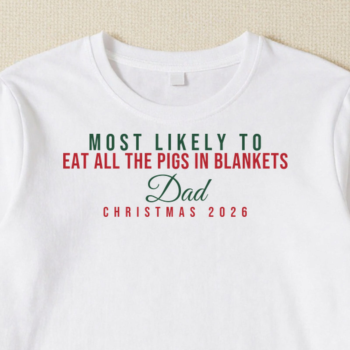 Most Likely To personalised print close-up