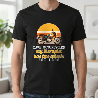 Personalised Motorcycles T-Shirt & Sweatshirt T-Shirt in Black, worn, our photo