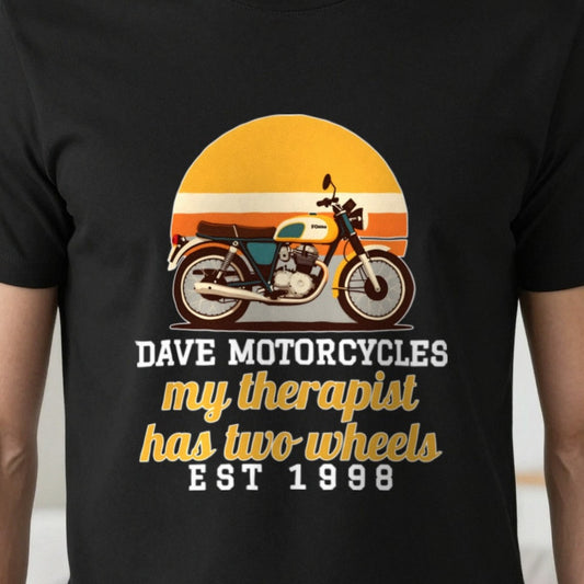 Personalised Motorcycles T-Shirt & Sweatshirt print close-up, our photo