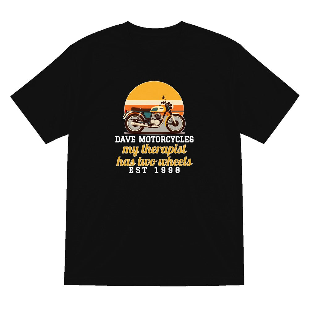 Personalised Motorcycles T-Shirt & Sweatshirt laid flat