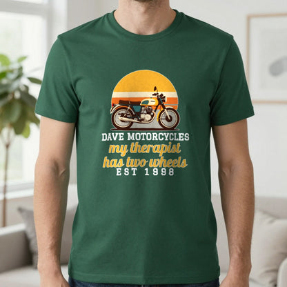Personalised Motorcycles T-Shirt & Sweatshirt T-Shirt in Forest Green, worn, our photo