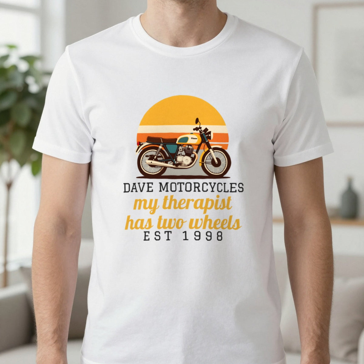 Personalised Motorcycles T-Shirt & Sweatshirt T-Shirt in White, worn, our photo