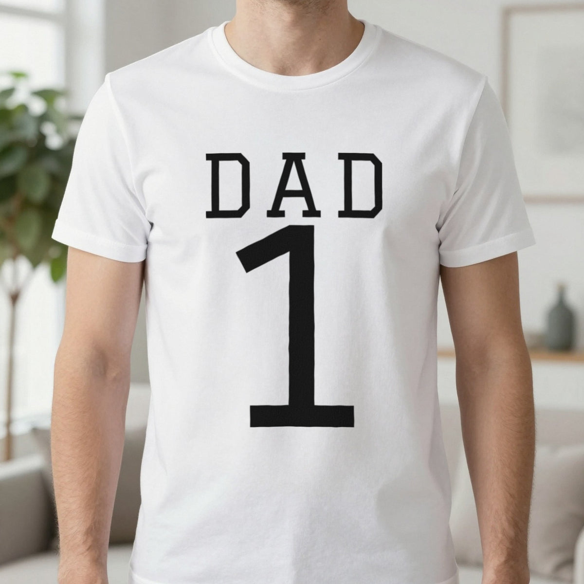 Personalised Name And Number T-Shirt & Sweatshirt T-Shirt in White, worn, our photo