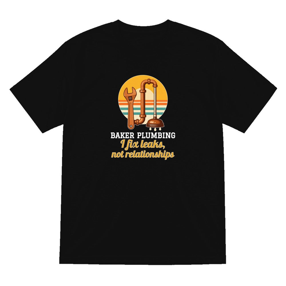 Personalised Plumbing T-Shirt & Sweatshirt laid flat