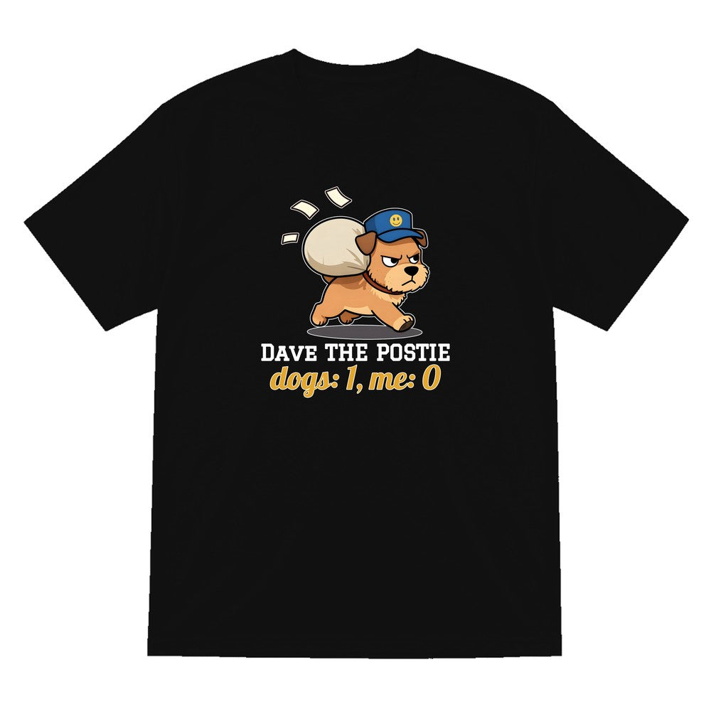 Personalised Postie T-Shirt & Sweatshirt laid flat