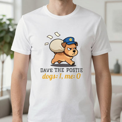 Personalised Postie T-Shirt & Sweatshirt T-Shirt in White, worn, our photo