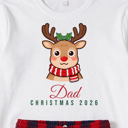 Reindeer Family personalised print close-up