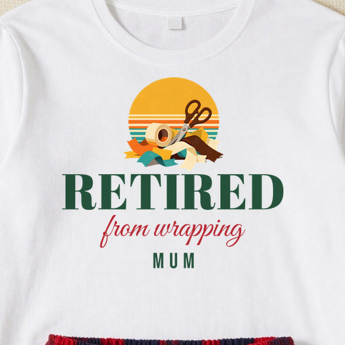 Retired From Wrapping personalised print close-up
