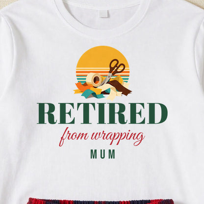 Retired From Wrapping personalised print close-up