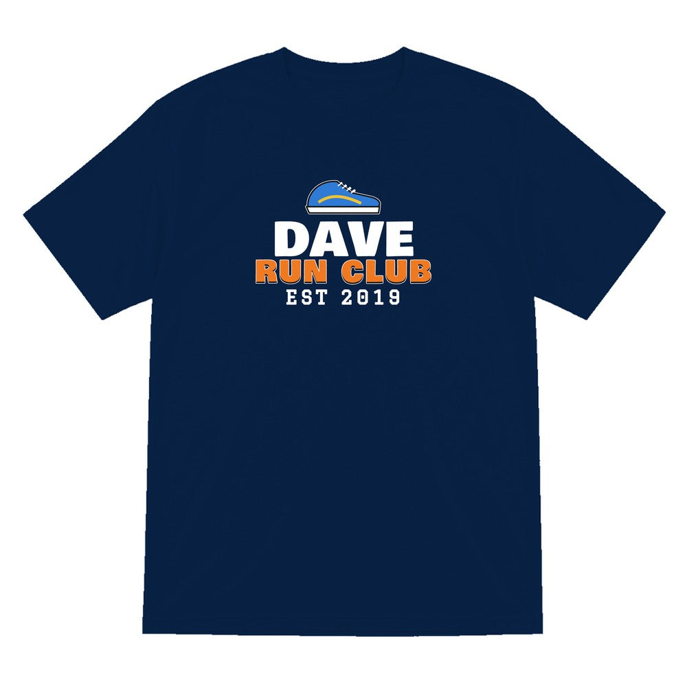 Personalised Run Club T-Shirt & Sweatshirt laid flat