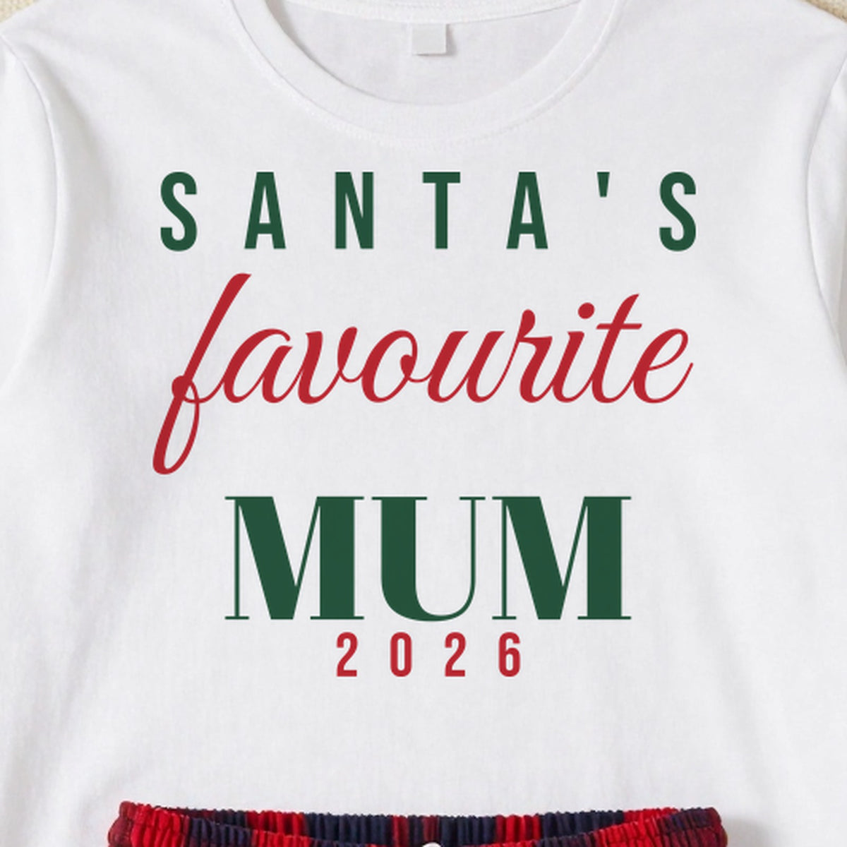 Santas Favourite personalised print close-up