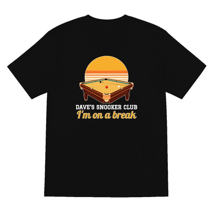 Personalised Snooker Club T-Shirt & Sweatshirt laid flat