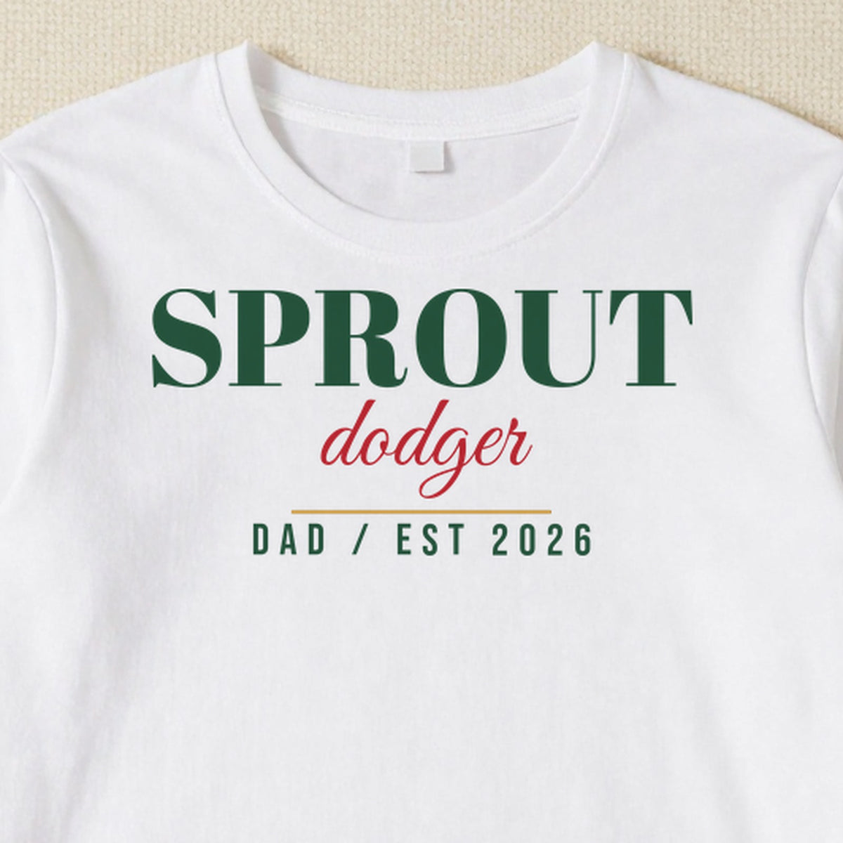 Sprout Dodger personalised print close-up
