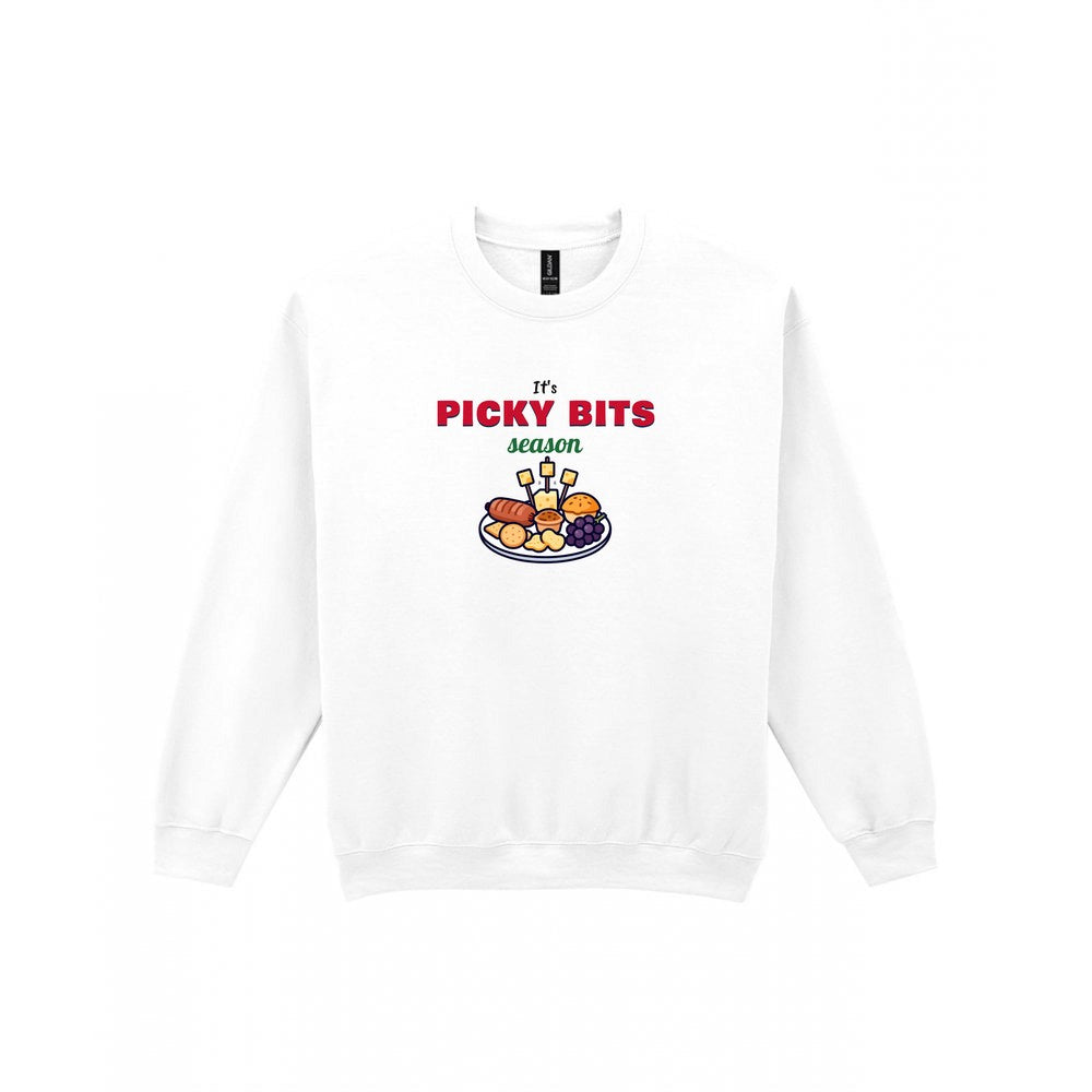 It's Picky Bits Season Christmas Jumper & T-Shirt Sweatshirt in White